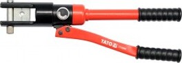 YATO YT-22860 Nářadí Lisovací kleště na koncovky kabelů s hydraulickým posilovačem. Kleště lisovací na koncovky kabelů 10-120mm2 Pro vodiče 10 - 120 mm2 Regulace síly tlaku čelistí Max. 8 tun V příslušenství výměnné čelisti