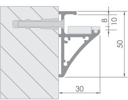 Profil WIRELI GLASS 8/10 (30X50mm)